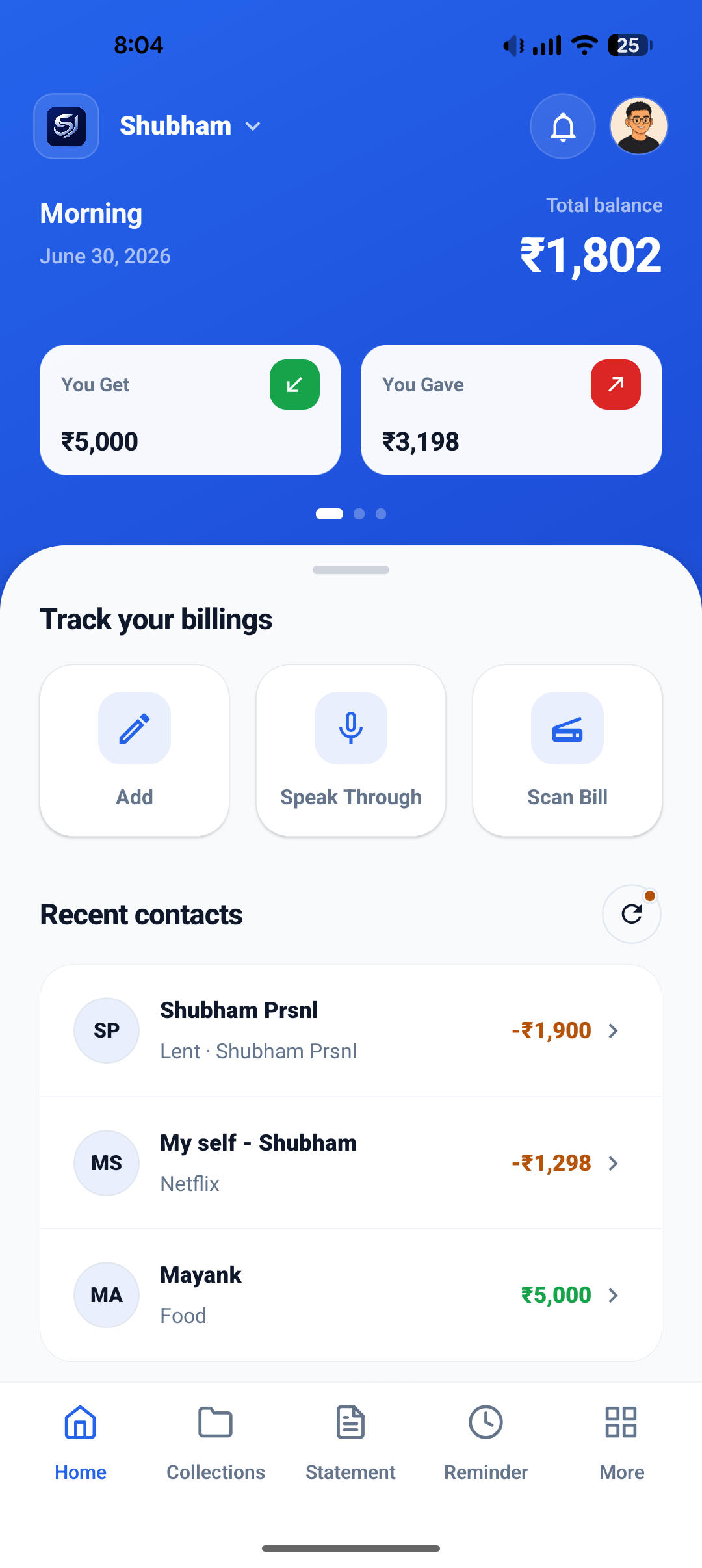SaraJod app screenshot